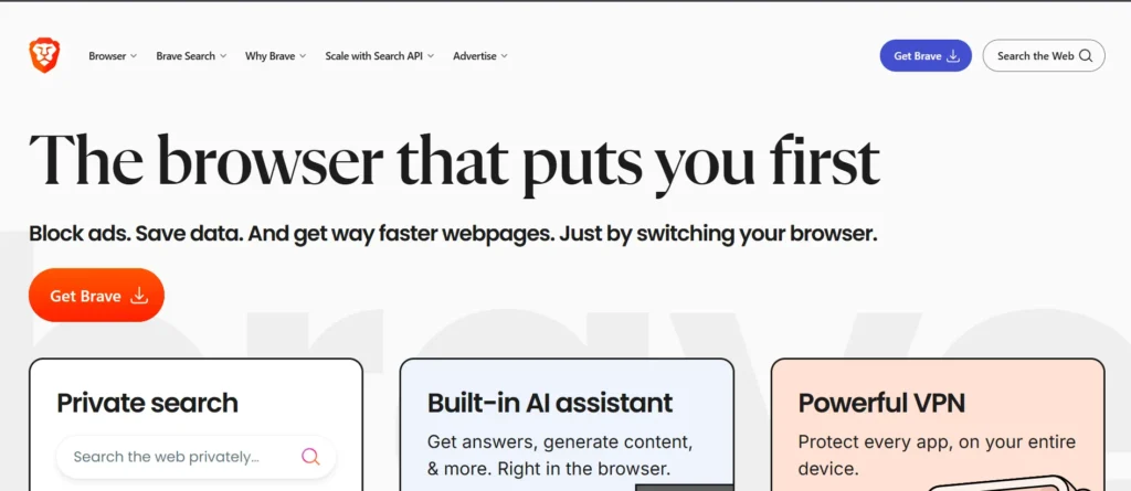 Brave Browser-Ad Blockers