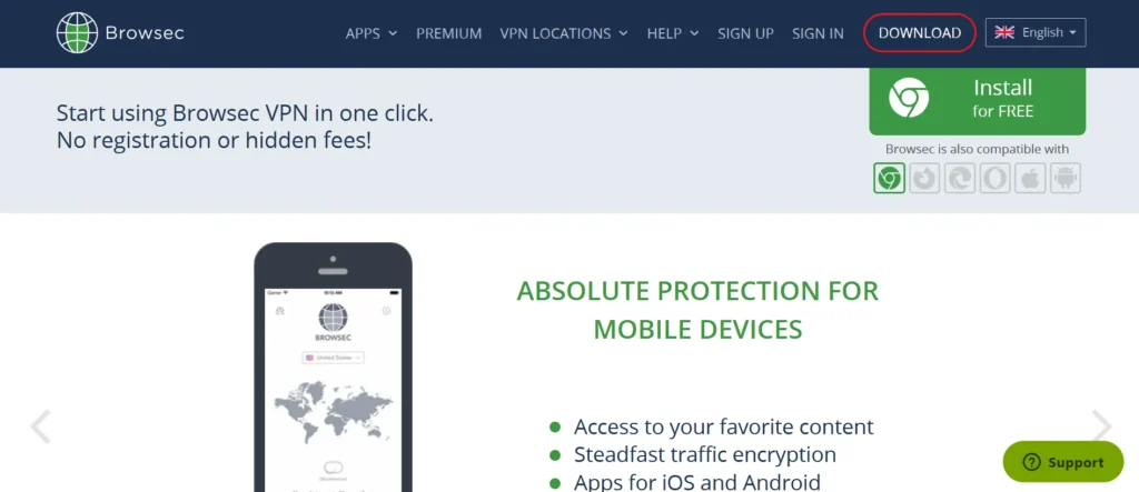 Browsec  - Free VPN for Firefox