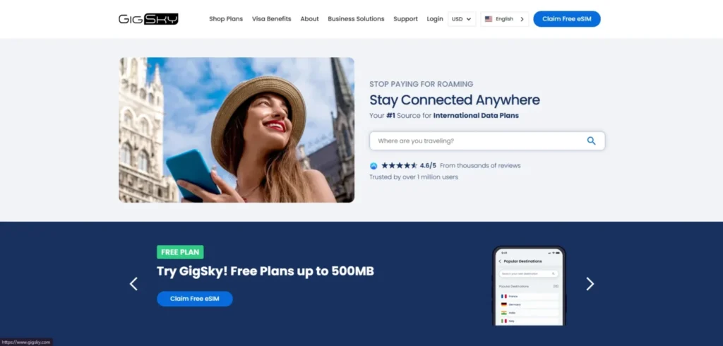 eSIM Provider-GigSky