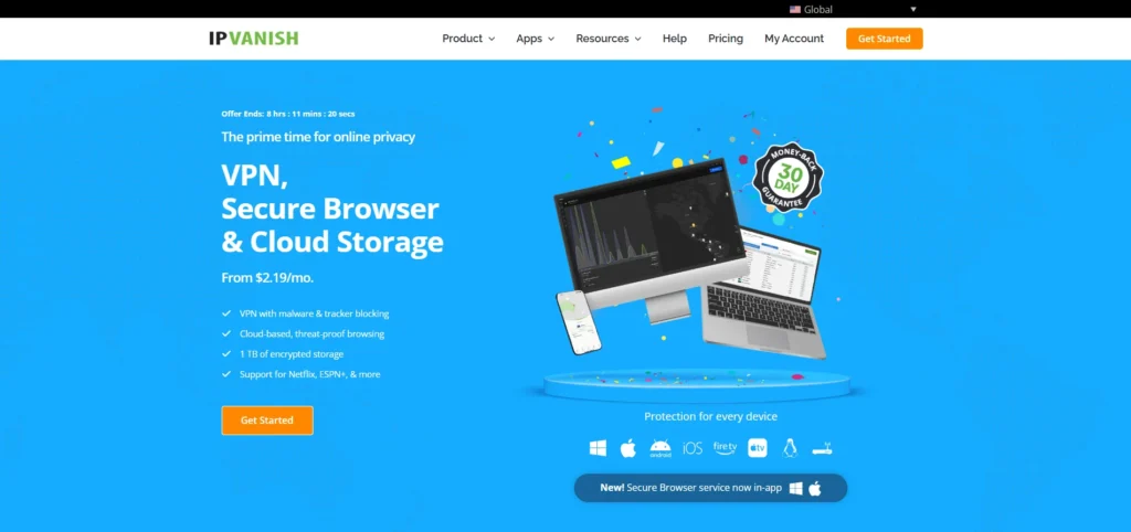 IPVanish- VPN for India