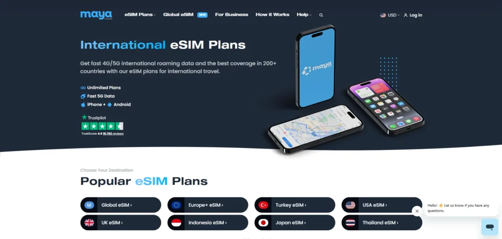 Maya-eSIM-eSIM Providers