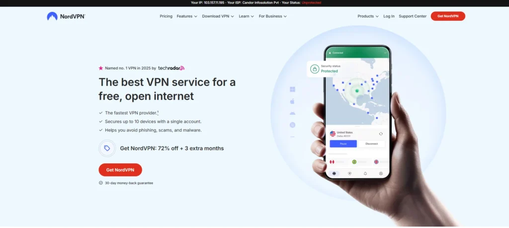 VPN for the USA - NordVPN