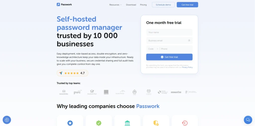 Password Manager-Passwork. pro - Best Self Hosted Team