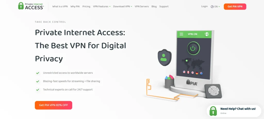 VPN for the USA - Private Internet Access