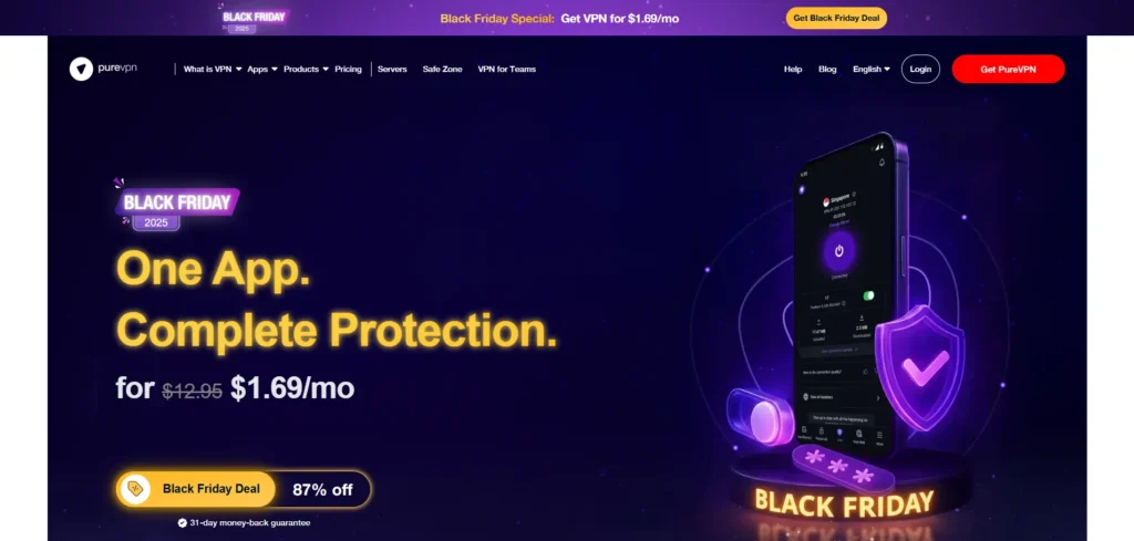 PureVPN-Free VPN for Disney+