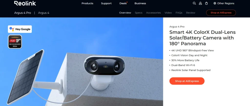 Reolink Argus 4 Pro (4K Wireless) - Home Security Camera