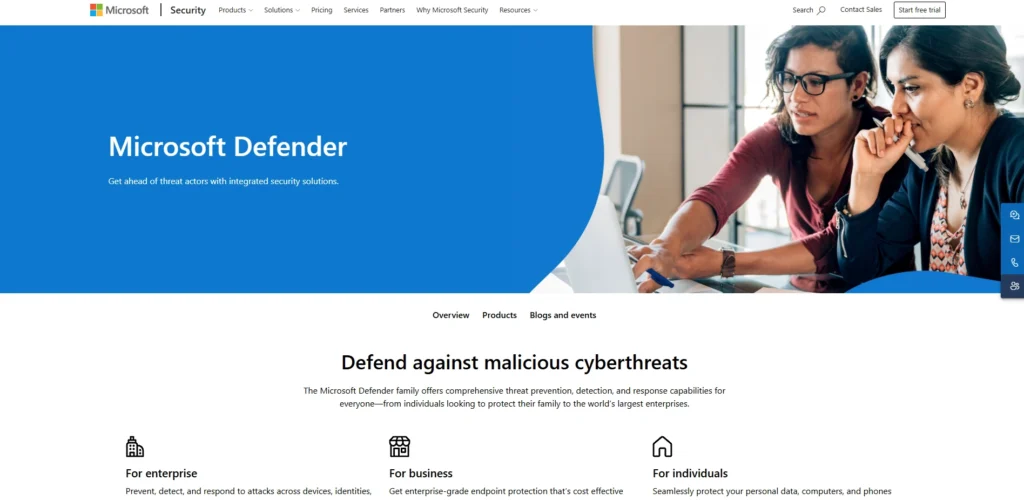 Antivirus Software-Windows Defender