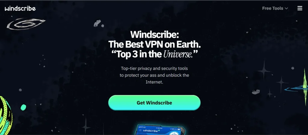 Windscribe- Free VPN Services