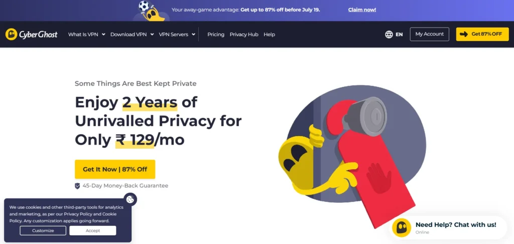 CyberGhost - VPN For Gaming