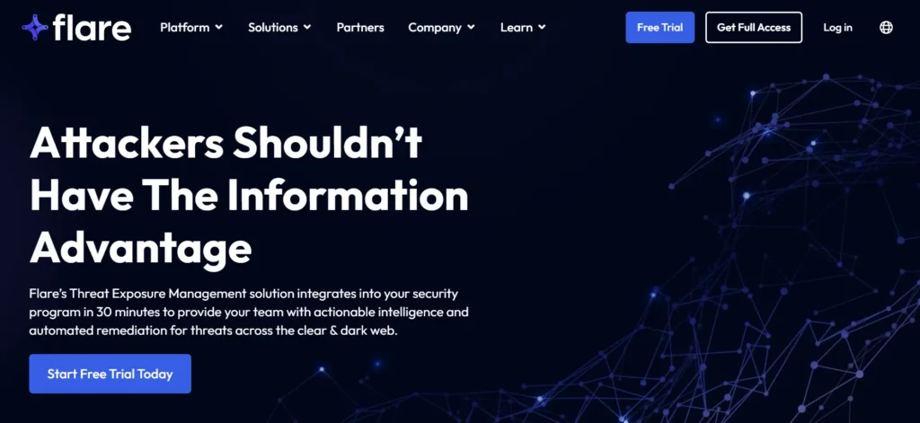 Flare Systems - Dark Web Monitoring Tool