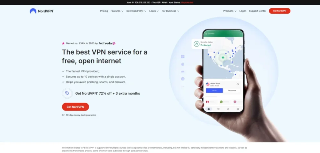 VPN for Chrome - NordVPN