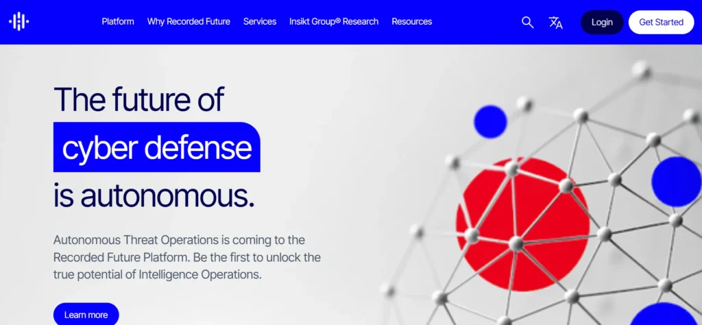 Recorded Future - Dark Web Monitoring Tool