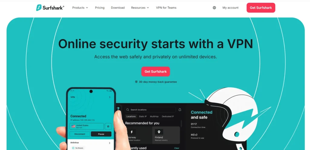 Surfshark- VPN For Gaming