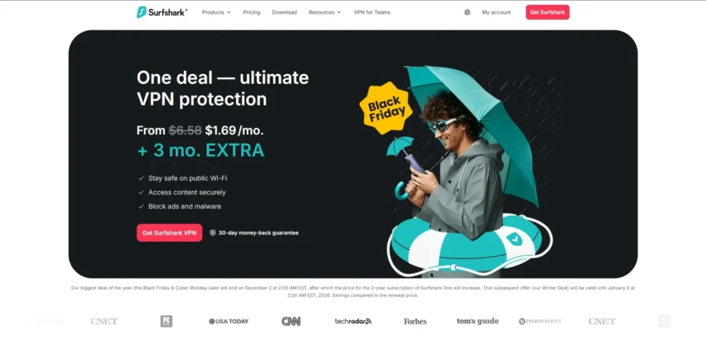 VPN for Chrome - Surfshark