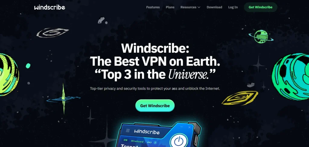 W‌indscribe -  VPN For Gaming