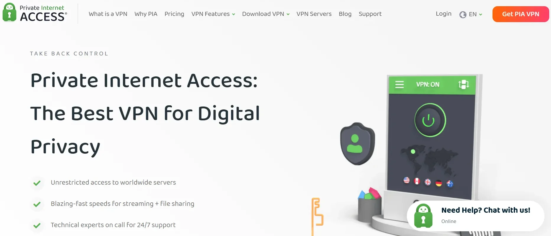 Private Internet Access  - Surfshark VPN Alternative