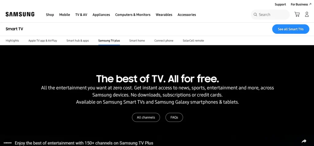 Samsung TV Plus - Netflix Alternative