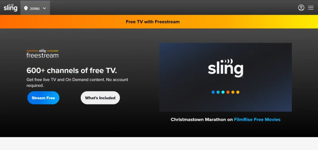 Sling Freestream - Netflix Alternative