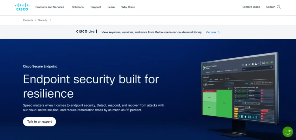 Endpoint Protection Software-Cisco Secure Endpoint