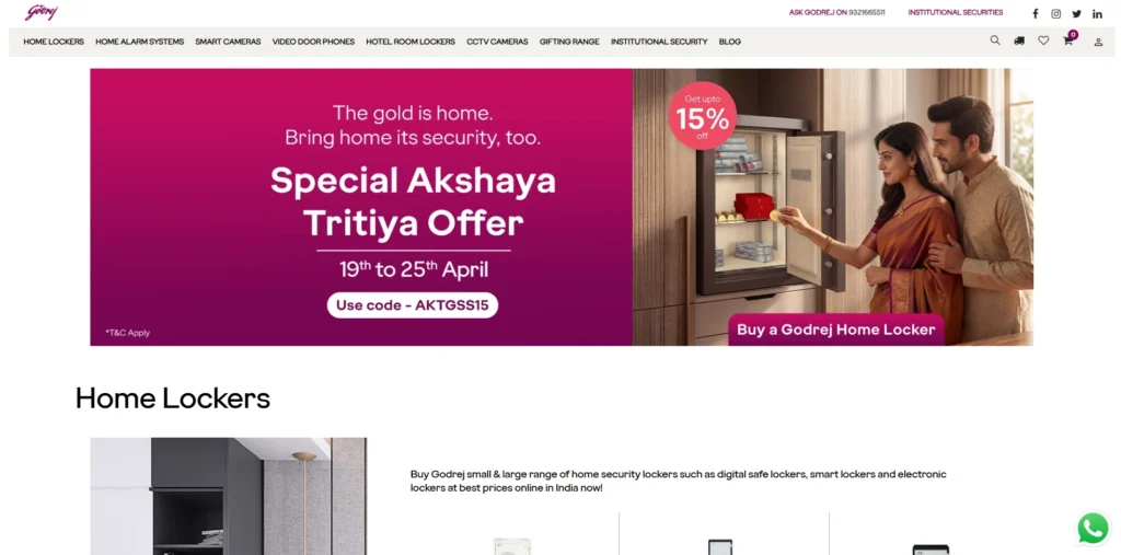 CCTV Camera Brand in India-Godrej Security Solutions