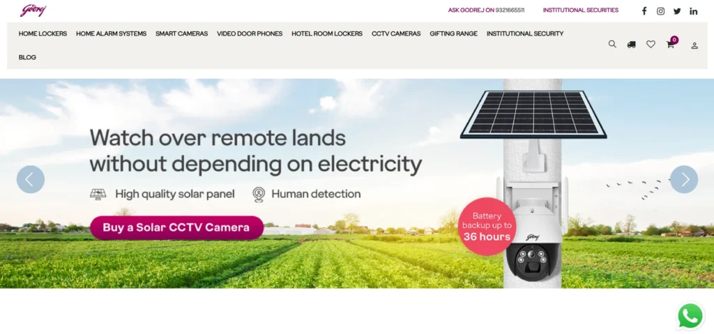 CCTV Camera Brand In India - Godrej Security Solutions