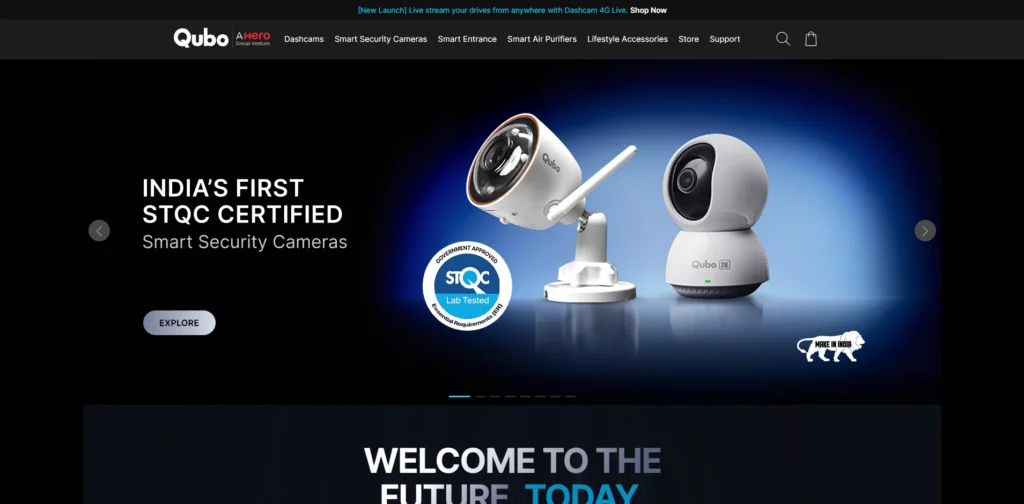CCTV Camera Brand in India-Qubo