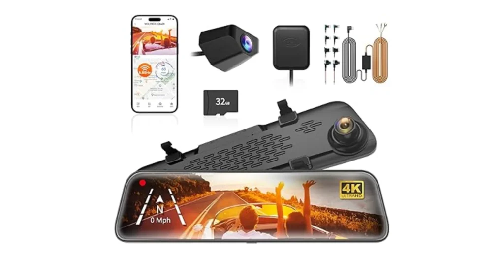 Dashcam in India - Wolfbox G840S Mirror Dashcam