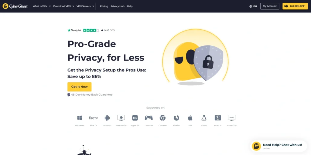 VPN for Turkey- CyberGhost