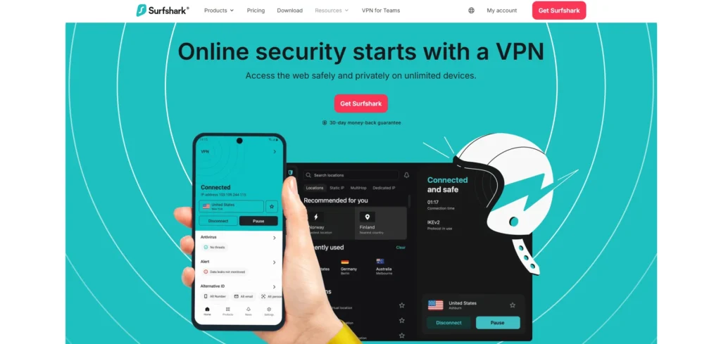 VPN for TikTok - Surfshark