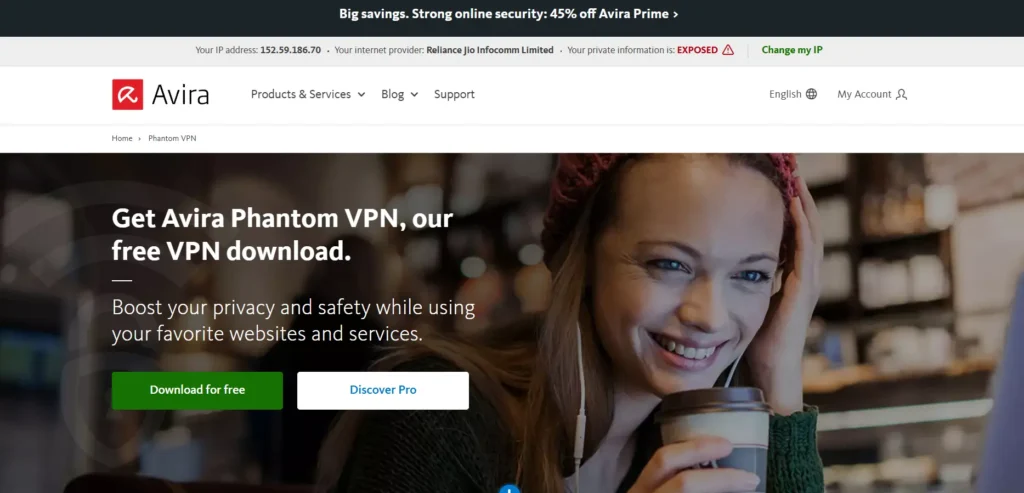 Avira Phantom VPN- VPN For France