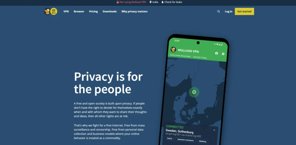 VPN for United Kingdom-Mullvad