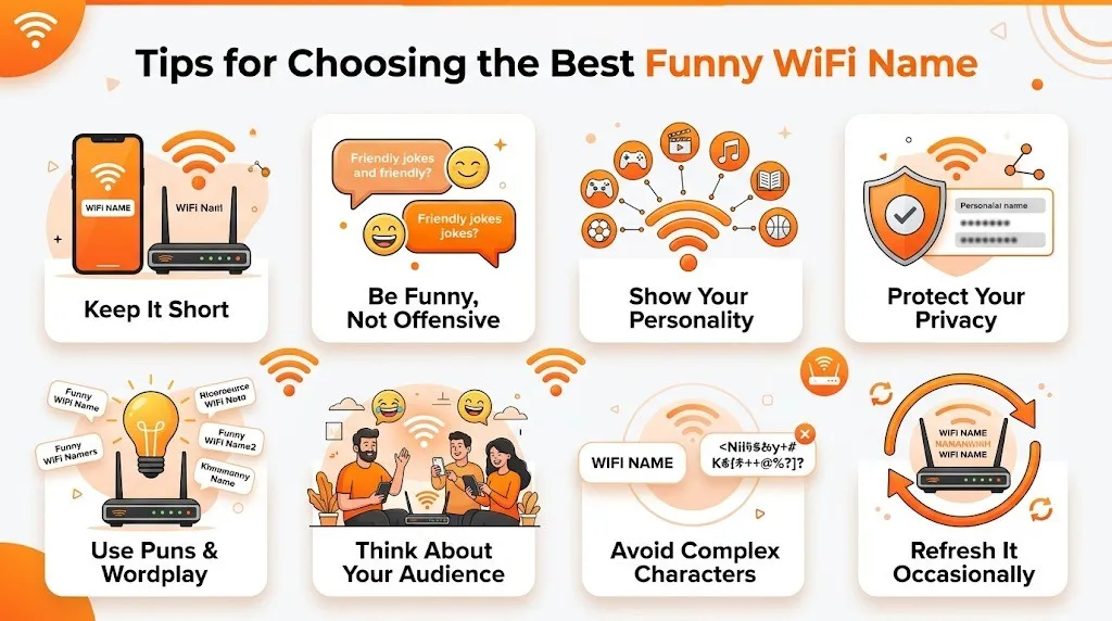 Tips for Choosing the Best Funny WiFi Name