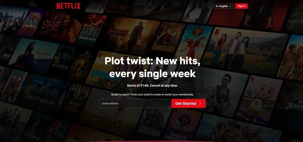 PikaShow Alternative- Netflix