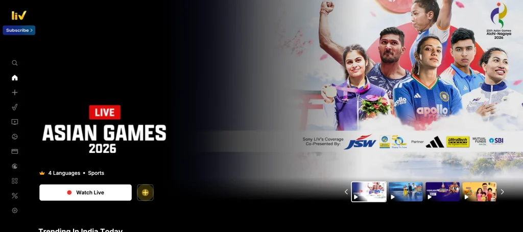 Braflix alternative - SonyLIV